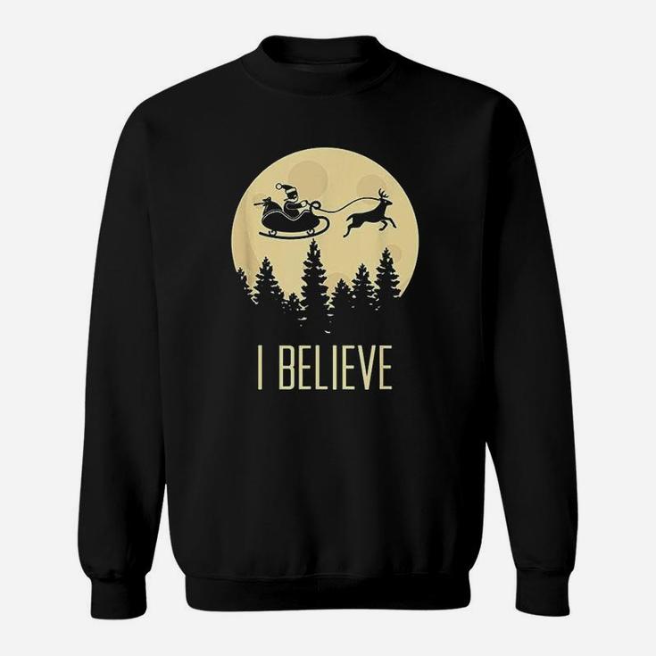 Exclusive I Believe In Santa Claus Christmas Sweat Shirt