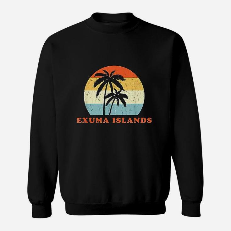 Exuma Bahamas Vintage Sun Surf Throwback Vacation Sweat Shirt