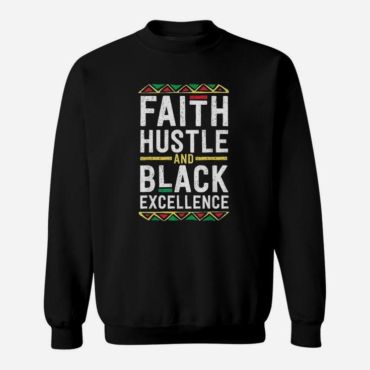 Faith Hustle And Black Excellence For Men Boys Tribal Sweat Shirt