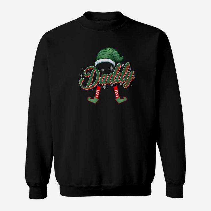 Family Christmas Pj Shirt Daddy Elf Christmas Elf Sweat Shirt