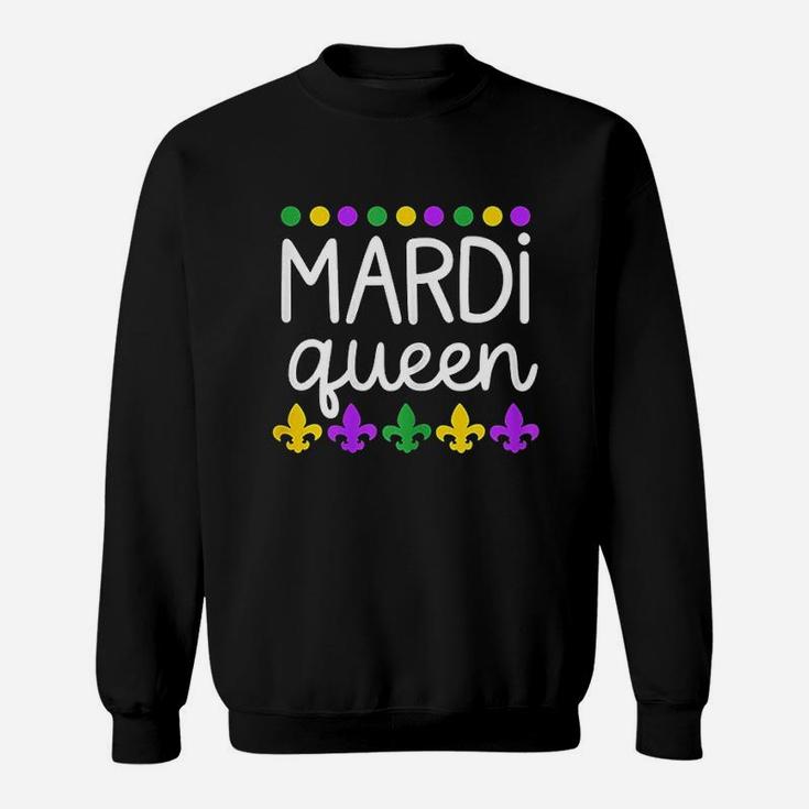 Family Matching Set Gag Funny Gift For Mom Wife Mardi Queen Sweat Shirt