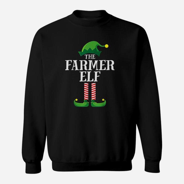 Farmer Elf Matching Family Group Christmas Party Pajama Sweat Shirt