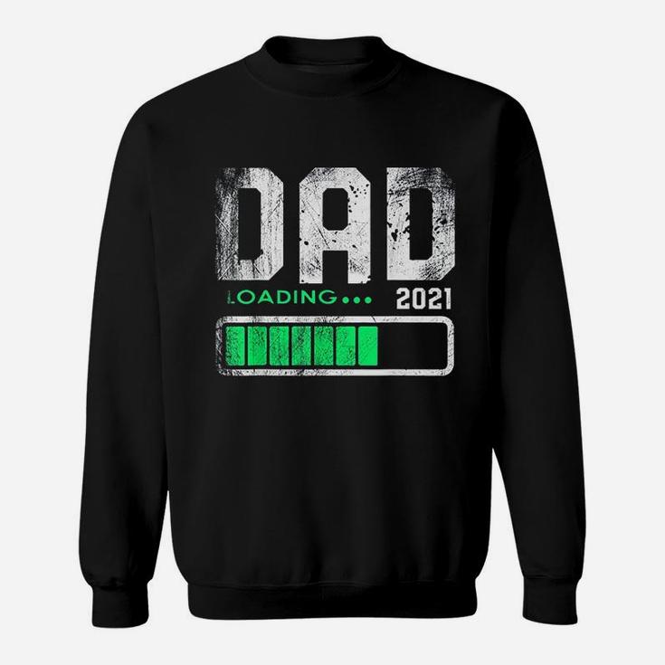 Fathers Day Dad Est 2021 Loading Future New Daddy Baby Sweat Shirt