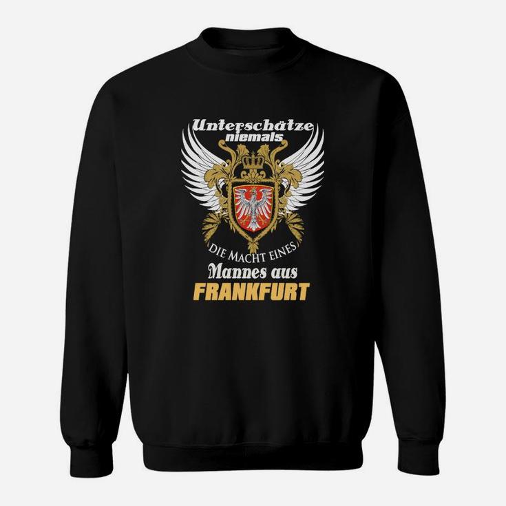 Frankfurt Sweatshirt mit Adlermotiv, Stolzer Spruch für Männer