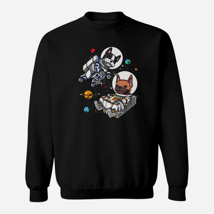 French Bulldog Space Astronaut Funny Cosmic Dog Premium Sweat Shirt