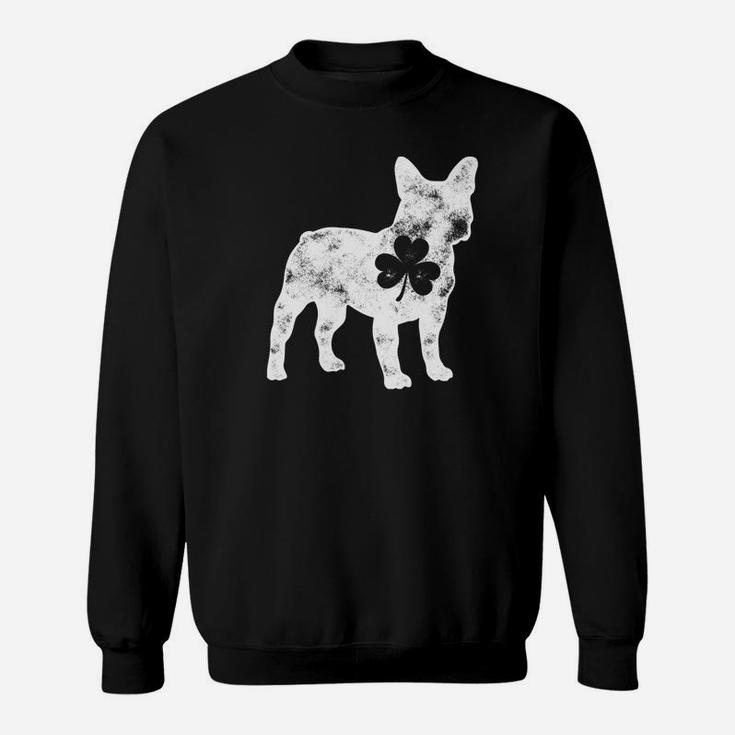 French Bulldog St Patricks Day Men Dog Shamrock Gift Sweat Shirt