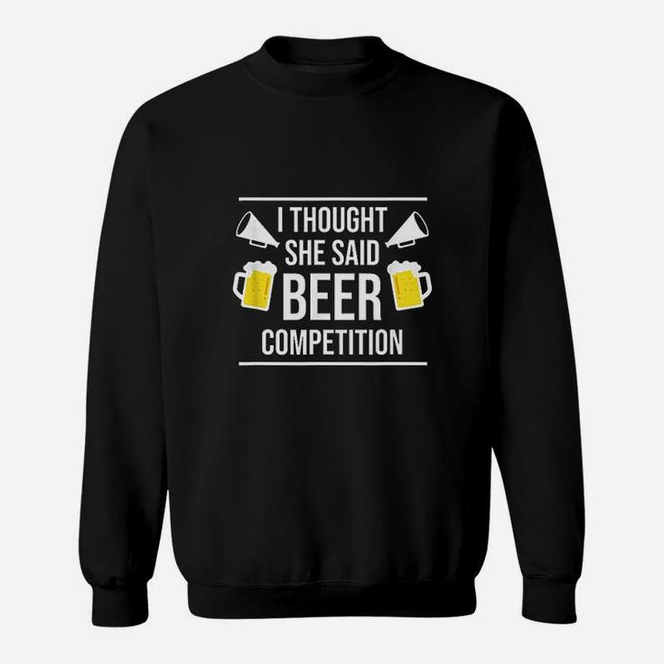 Funny Cheer Dad Beer Competition Cheerleading Sweatshirt