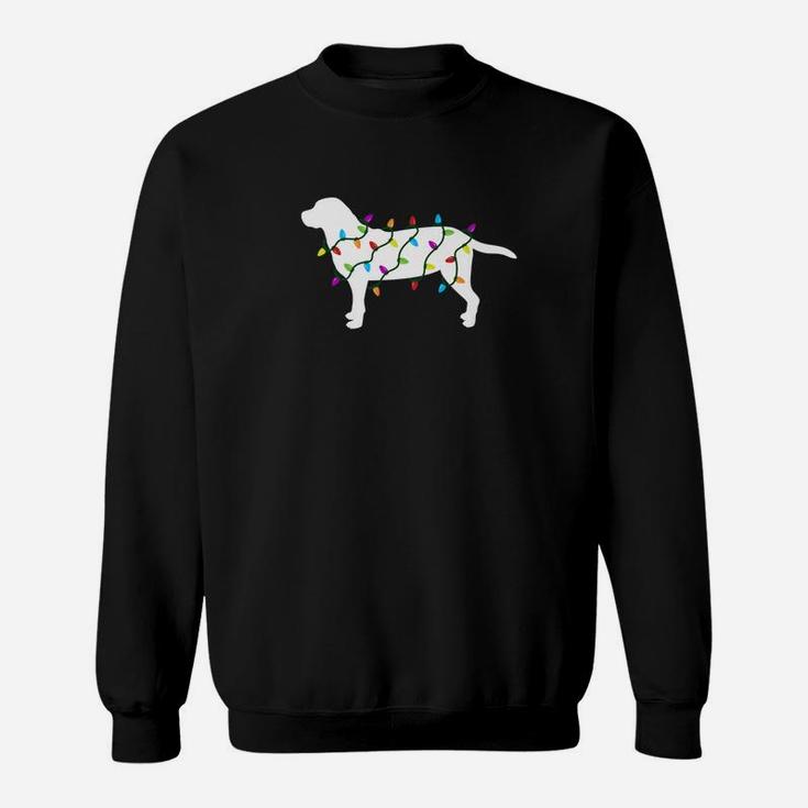 Funny Christmas Lights Labrador Retriever Dog Gift Sweat Shirt