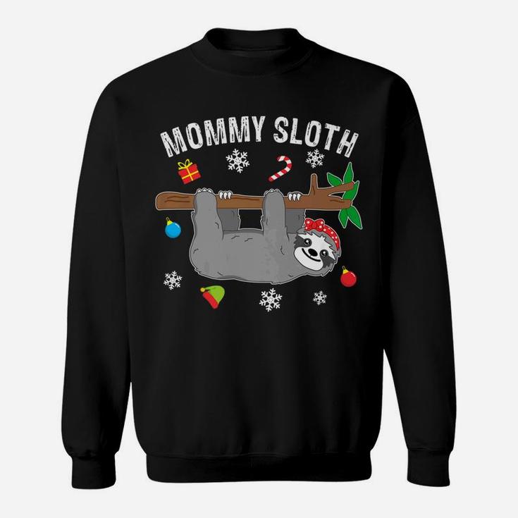 Funny Christmas Sloth Family Matching Mommy Gift Sweat Shirt