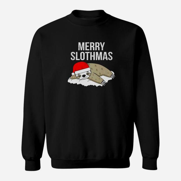 Funny Christmas Xmas Sloth Men Women Kids Sweat Shirt