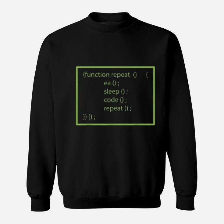 Funny Computer Science Programmer Eat Sleep Code Sweat Shirt