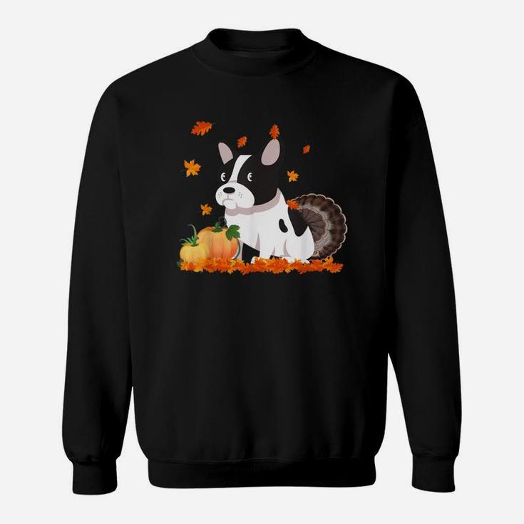 Funny French Bulldog Turkey Costume Thanksgiving Sweat Shirt