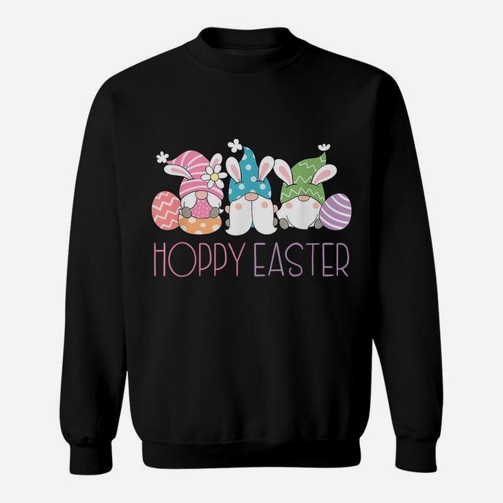 Funny Gnome Bunny Easter Hoppy Easter Spring Eggs Sweat Shirt