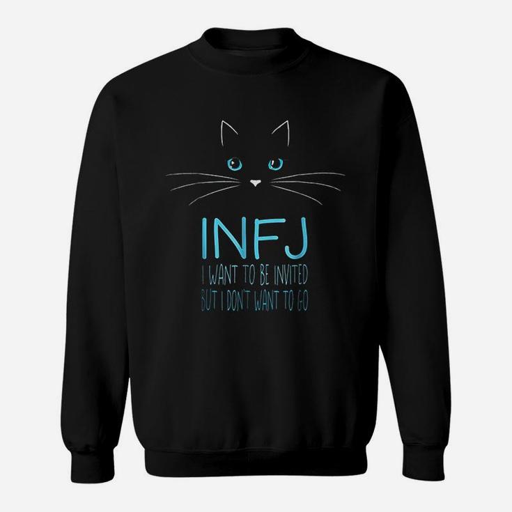 Funny Infj Cat Lover Introvert Me Time Cat Lady Sweat Shirt
