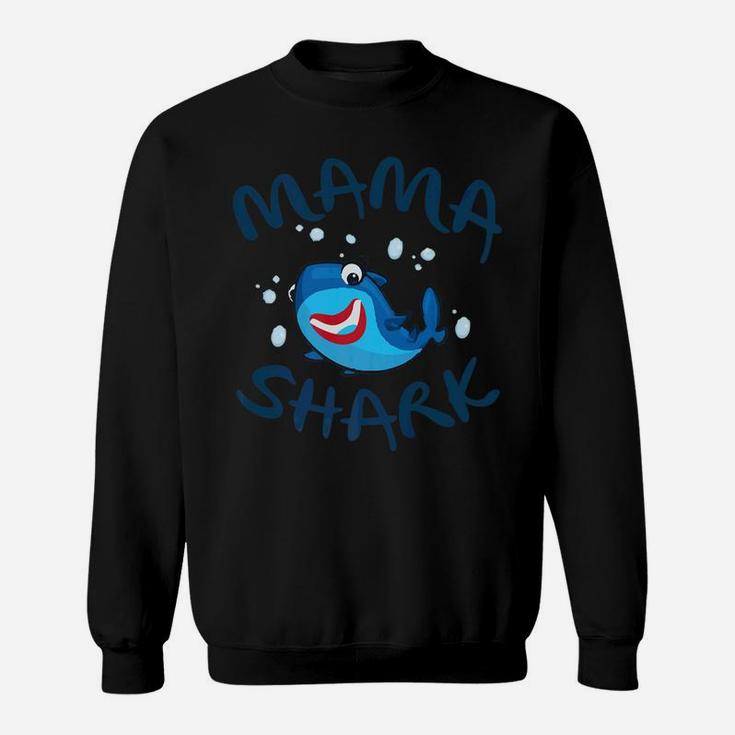 Funny Mama Shark Gift For Mom Fish Shark Lovers Sweat Shirt