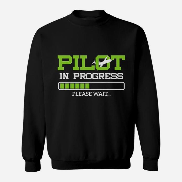 Funny Pilot In Progress Flight Student Gift Idea Sweat Shirt