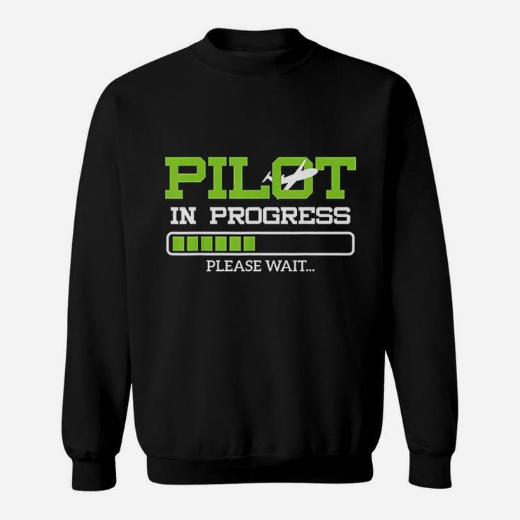 Funny Pilot In Progress Flight Student Gift Sweat Shirt