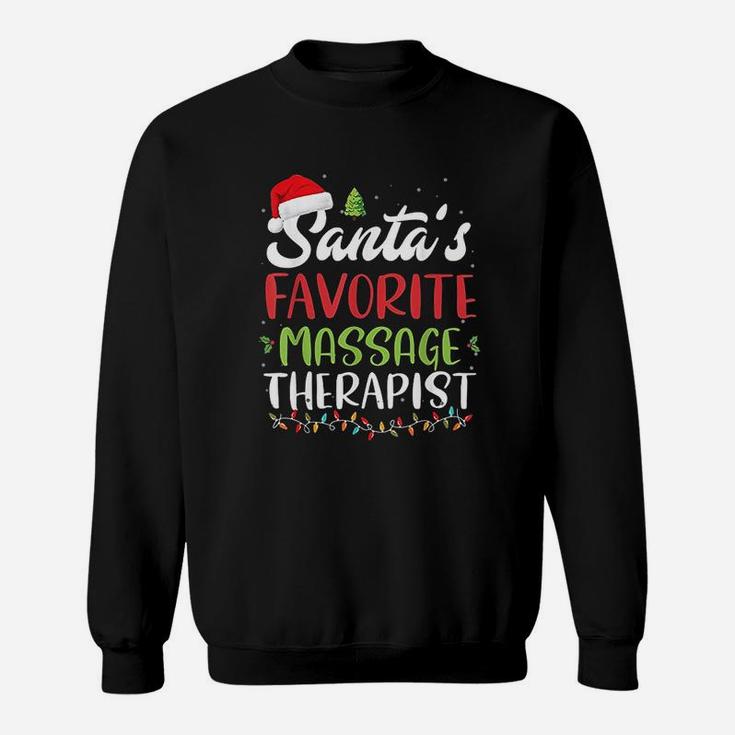 Funny Santa Favorite Massage Therapist Christmas Gift Sweat Shirt