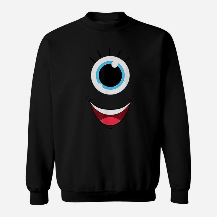 Funny Scary Monster Eyeball Face Halloween Costume Sweat Shirt