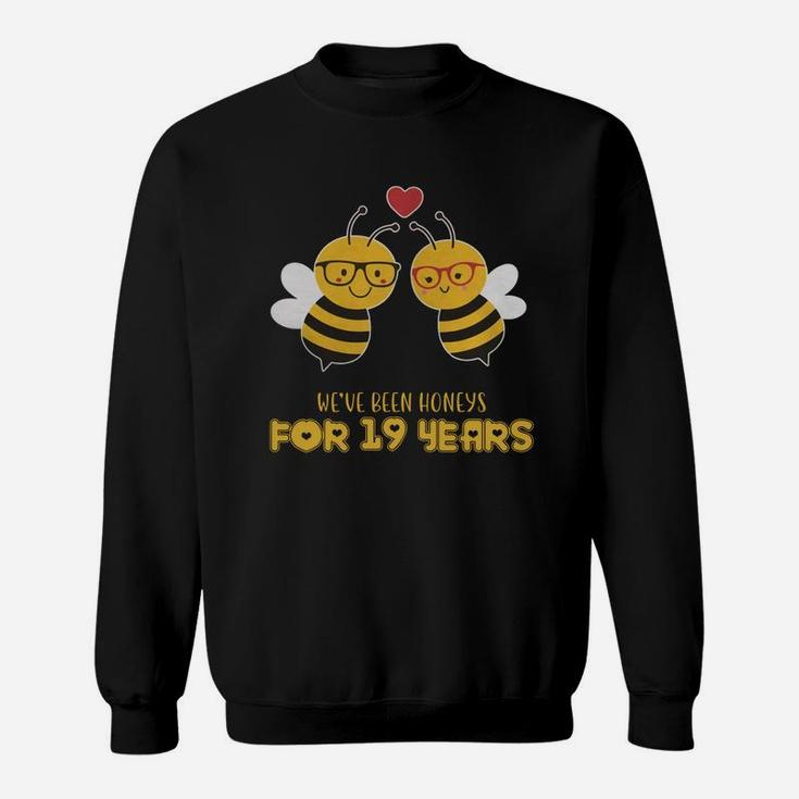 FunnyShirts For 19 Years Wedding Anniversary Couple Gifts For Wedding Anniversary Sweatshirt