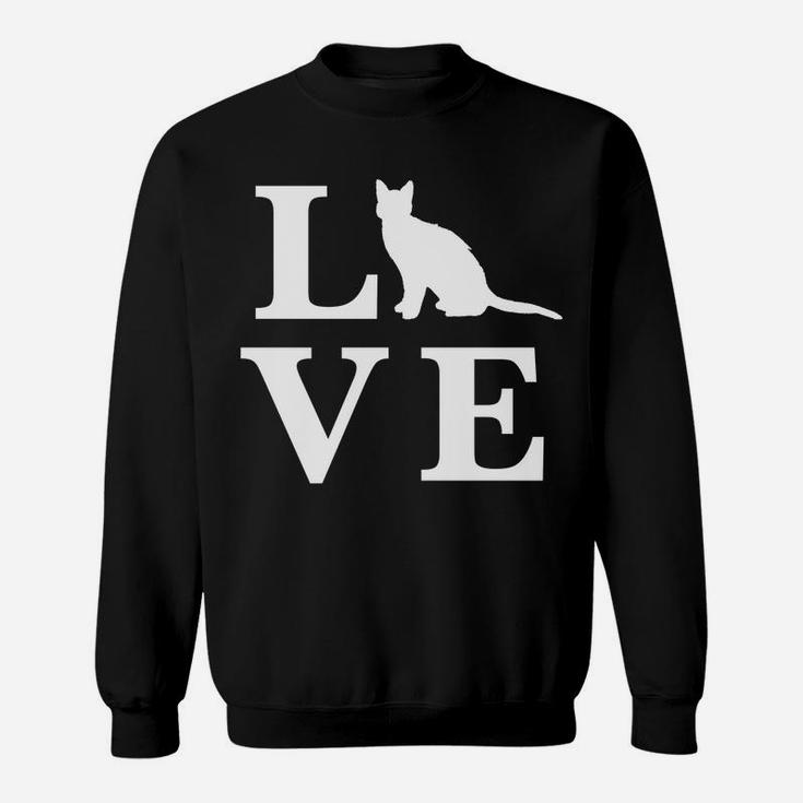 Funny Valentines Day I Love Cats Kitty Cat Lover Sweat Shirt