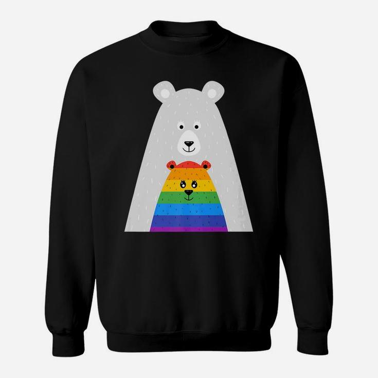 Gay Pride Mama And Baby Bear Gift Lgbt Lesbian March Sweat Shirt