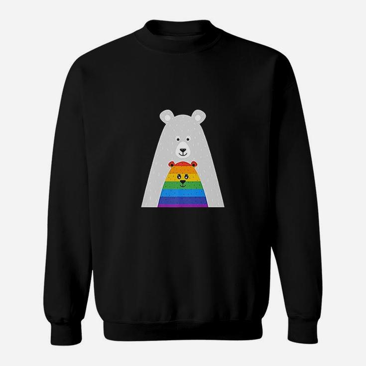 Gay Pride Mama And Baby Bear Sweat Shirt