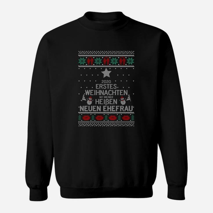 Ge 2020 Erstes Weihnachten Ehefrau Sweatshirt