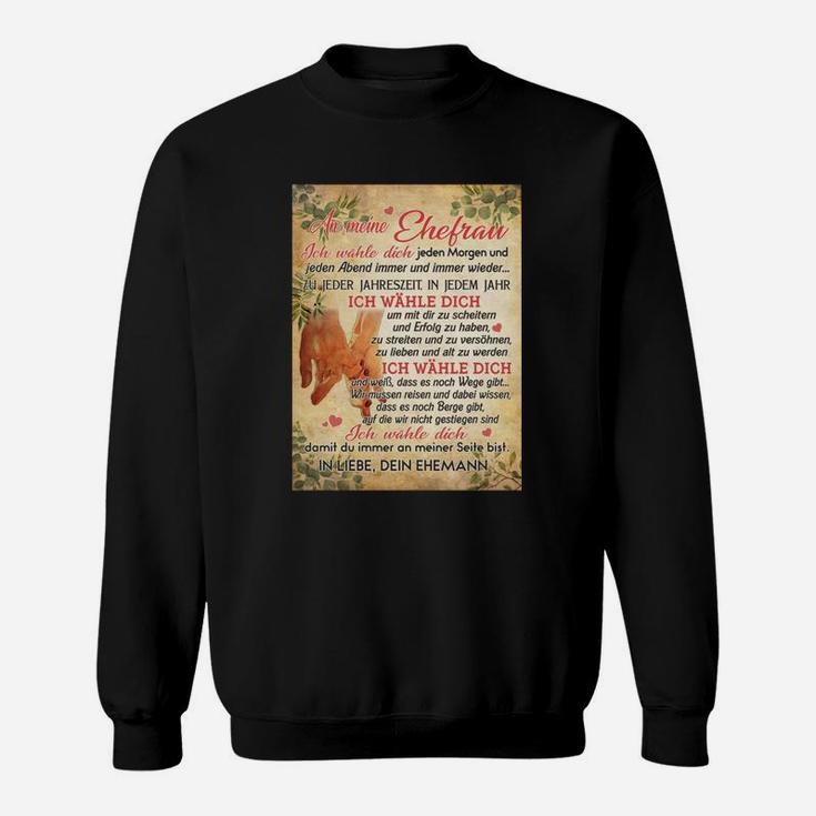 Ge Decke An Meine Ehefrau Sweatshirt