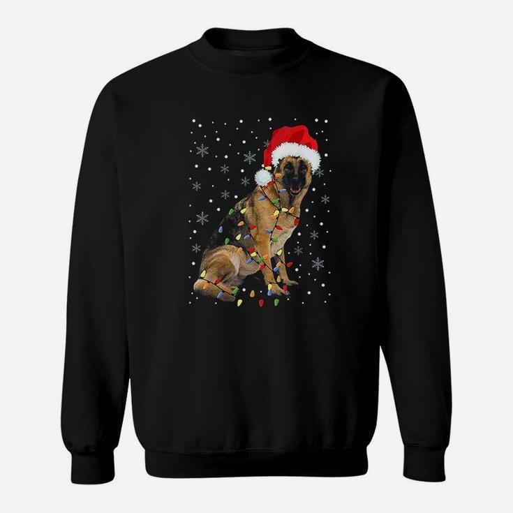 German Shepherd Christmas Santa Funny Christmas Dog Love Sweat Shirt