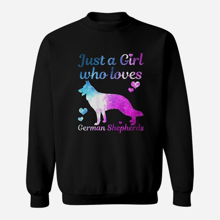 German Shepherd Dog Just A Girl Who Loves Dogs Funny Gift Sweat Shirt