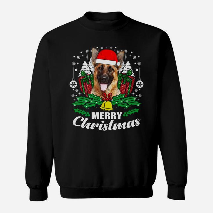 German Shepherd Merry Christmas Dog Lover Gift Sweat Shirt