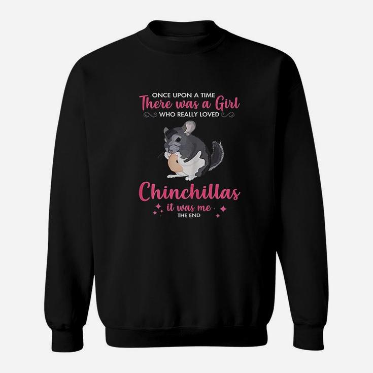 Girl Loves Chinchilla Pet Gift For Men Women Mom Dad Him Sweat Shirt