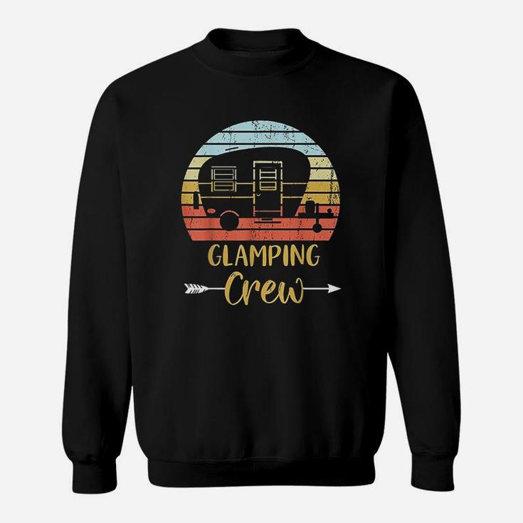 Glamping Crew Funny Matching Family Girls Camping Trip Sweat Shirt