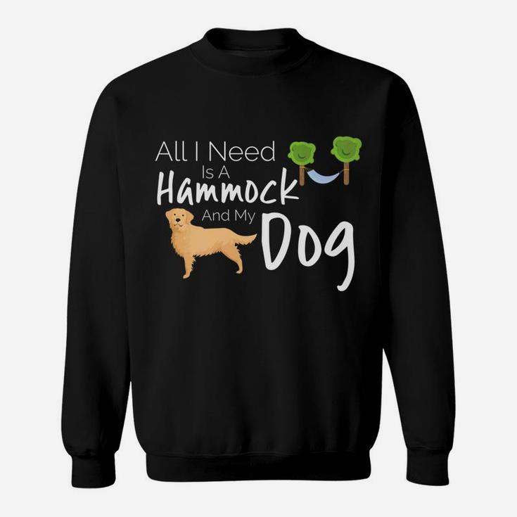 Golden Retriever Dog Hammock Camping Travel Sweat Shirt