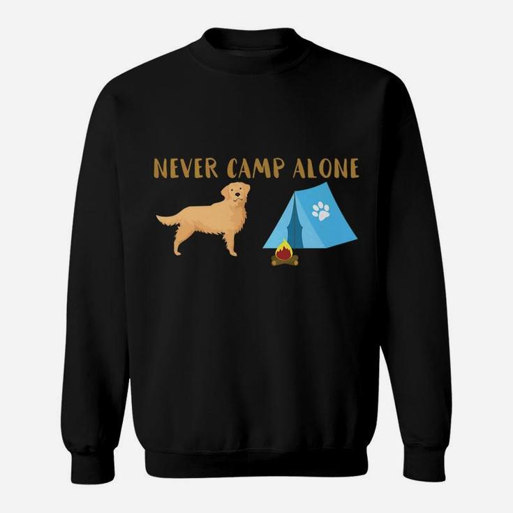 Golden Retriever Dog Tent Funny Camping Travel Sweat Shirt
