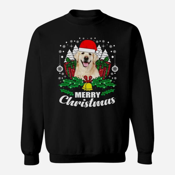 Golden Retriever Merry Christmas Dog Lover Gift Sweat Shirt