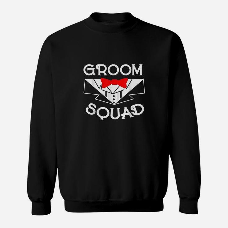 Groom Squad Bachelor Party Groomsmen Tuxedo Sweat Shirt