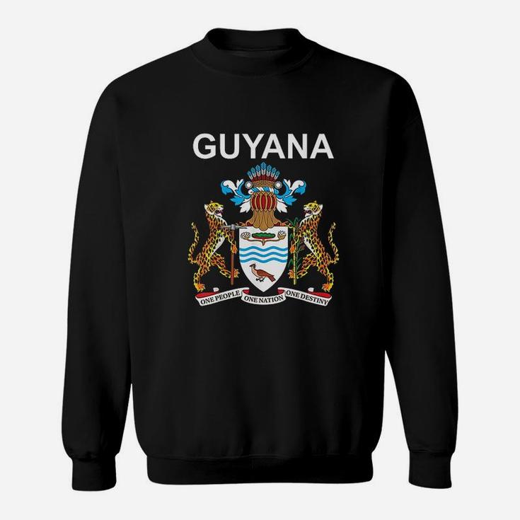 Guyana National Coat Of Arms Crest Emblem Sweatshirt