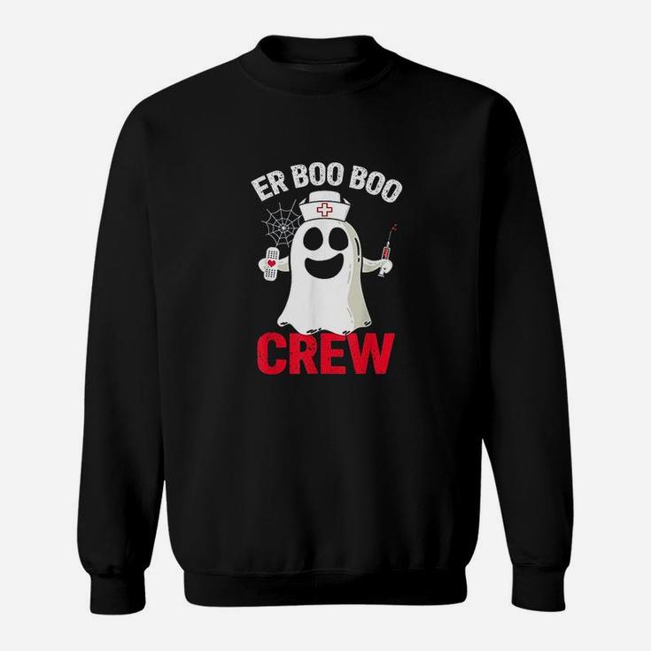 Halloween Er Costume Women Men Er Boo Boo Crew Nurse Ghost Sweat Shirt