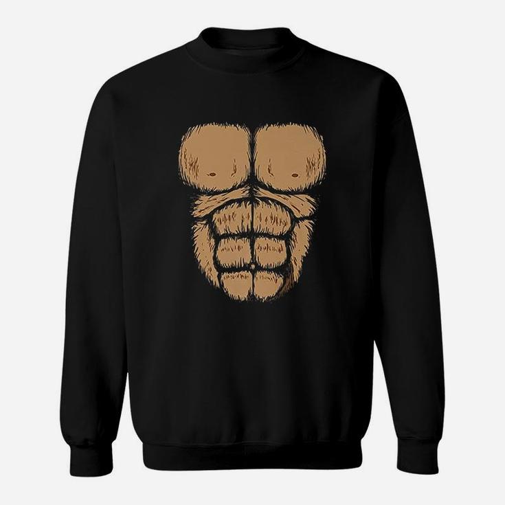 Halloween Gorilla Chest Costume Funny Monkey Sweat Shirt