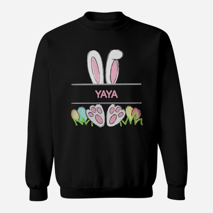 Happy Easter Bunny Yaya Cute Family Gift For Women Sweat Shirt