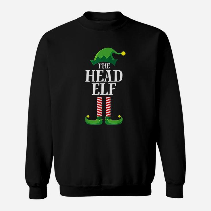 Head Elf Matching Family Group Christmas Sweat Shirt