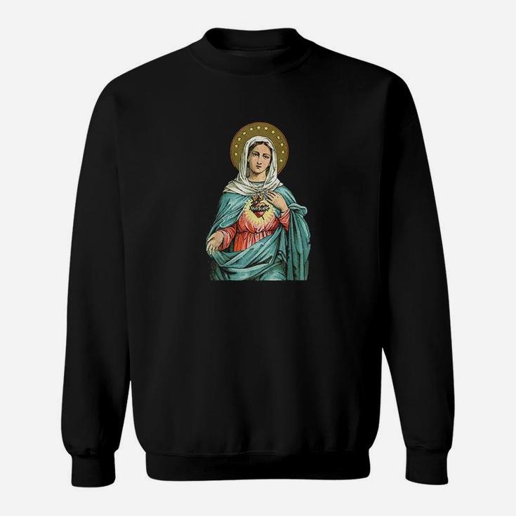 Heart Of Mary Our Blessed Mother Catholic Sweat Shirt