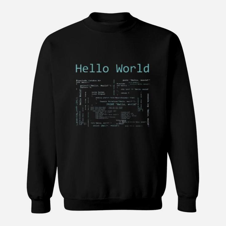 Hello World Computer Programming Programmer Gift T-Shirt - Seseable