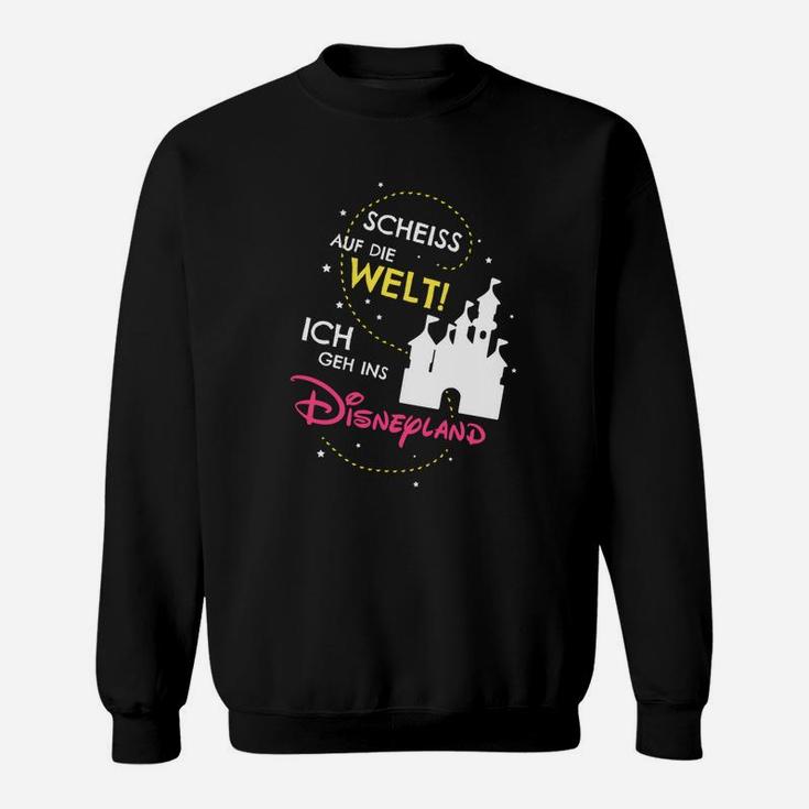 Humorvolles Disneyland-Motto Sweatshirt, Lustiges Schwarz Tee