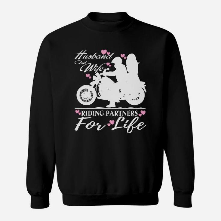 Husband And Wife Riding Partners For Life T Shirt Sweat Shirt