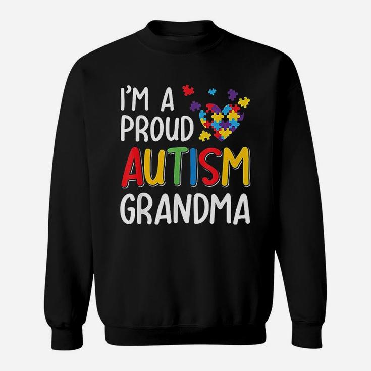 I Am A Proud Autism Grandma Autism Awareness Sweat Shirt
