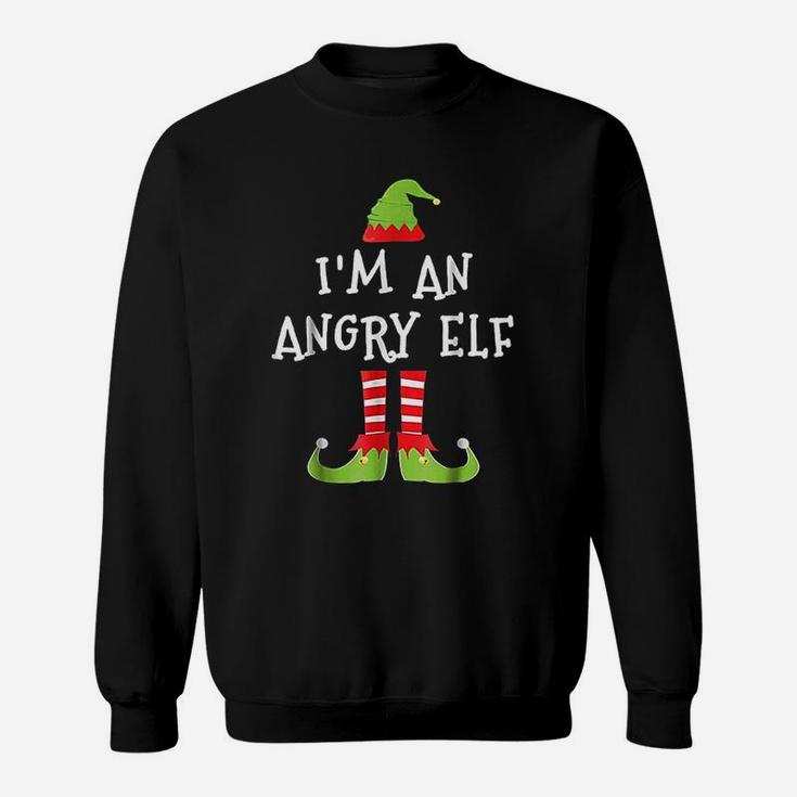 I Am An Angry Elf Matching Family Elf Christmas Sweat Shirt