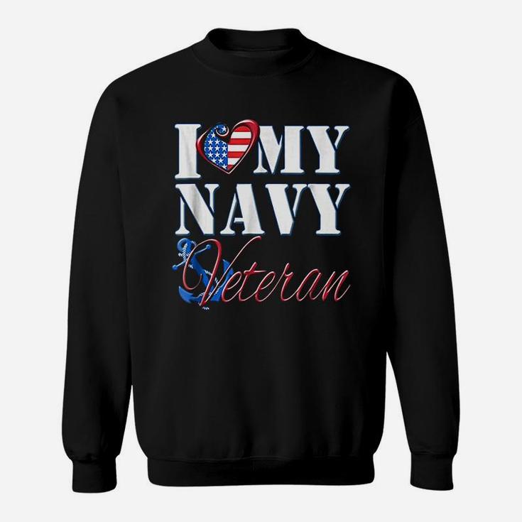 I Love My Navy Veteran Sweat Shirt